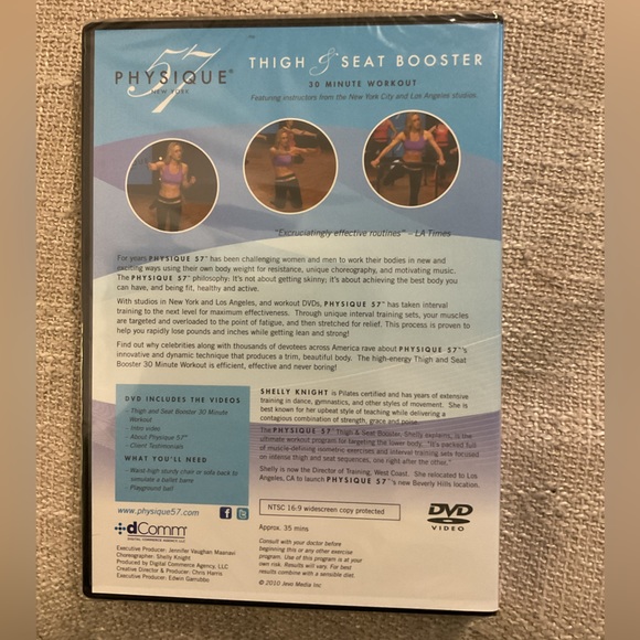 NEW Sealed Physique 57 Thigh & Seat Booster 30 Minute Workout with Shelly Knight - Picture 2 of 3